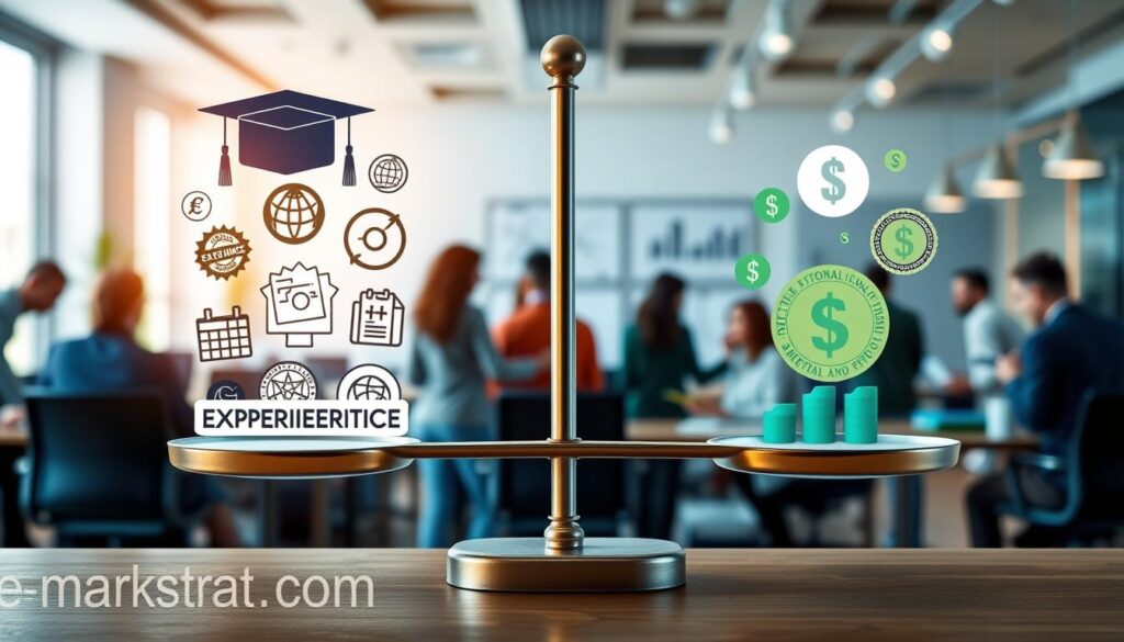 Impact de l'expérience sur les tarifs des consultants marketing